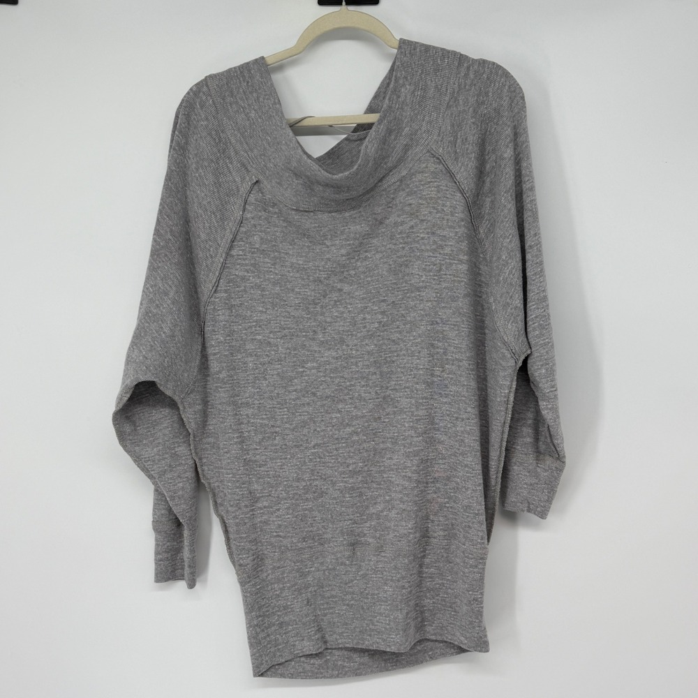 We The Free Free People Grey Slouchy Dolman Sleeve Tunic Top Small